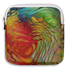 Texture Art Color Pattern Mini Square Pouch