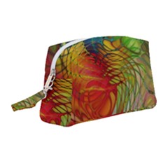 Texture Art Color Pattern Wristlet Pouch Bag (medium)