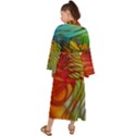 Texture Art Color Pattern Maxi Kimono View2