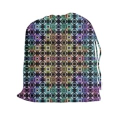 Abstrait Formes Colors Drawstring Pouch (2xl) by kcreatif