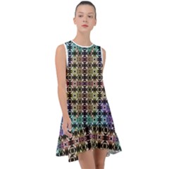 Abstrait Formes Colors Frill Swing Dress