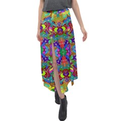 Ab 79 Velour Split Maxi Skirt by ArtworkByPatrick