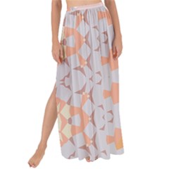 Abstrait Triangles Rose Maxi Chiffon Tie-up Sarong by kcreatif