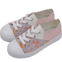 Abstrait Triangles Rose Kids  Low Top Canvas Sneakers View2