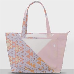 Abstrait Triangles Rose Back Pocket Shoulder Bag 