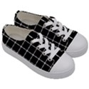 Pattern Carreaux Blanc/Noir Kids  Low Top Canvas Sneakers View3