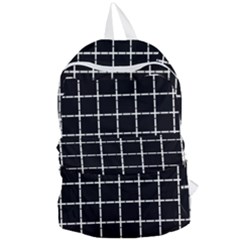 Pattern Carreaux Blanc/noir Foldable Lightweight Backpack by kcreatif