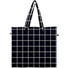 Pattern Carreaux Blanc/noir Canvas Travel Bag by kcreatif