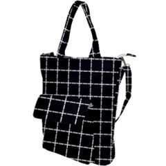 Pattern Carreaux Blanc/noir Shoulder Tote Bag by kcreatif