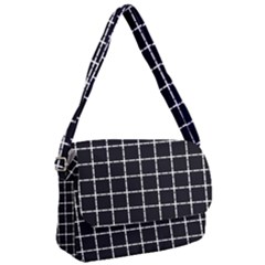 Pattern Carreaux Blanc/noir Courier Bag by kcreatif