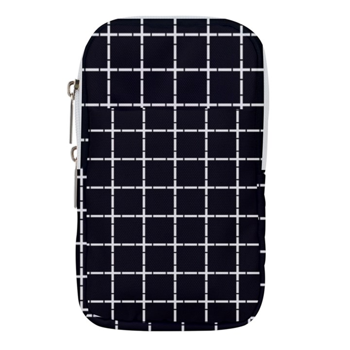 Pattern Carreaux Blanc/Noir Waist Pouch (Large)