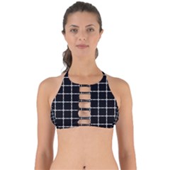 Pattern Carreaux Blanc/noir Perfectly Cut Out Bikini Top