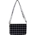 Pattern Carreaux Blanc/Noir Double Gusset Crossbody Bag View2