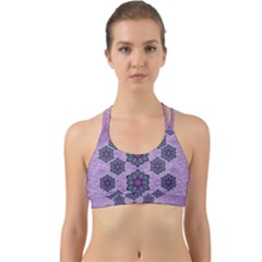 A Gift With Flowers Stars And Bubble Wrap Back Web Sports Bra by pepitasart