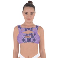 A Gift With Flowers Stars And Bubble Wrap Bandaged Up Bikini Top by pepitasart