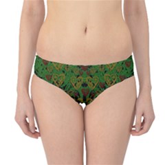 Love The Hearts On Green Hipster Bikini Bottoms by pepitasart