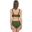 Love The Hearts On Green Cage Up Bikini Set View2