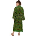 Love The Hearts On Green Maxi Kimono View2