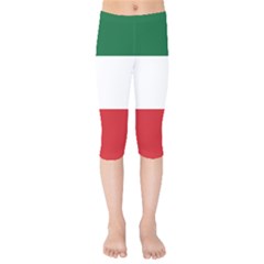 Flag Patriote Quebec Patriot Red Green White Modern French Canadian Separatism Black Background Kids  Capri Leggings  by Quebec