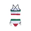 Flag Patriote Quebec Patriot red green white modern French Canadian Separatism black background Girls  Tankini Swimsuit View2