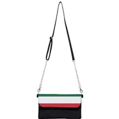 Flag Patriote Quebec Patriot Red Green White Modern French Canadian Separatism Black Background Mini Crossbody Handbag by Quebec