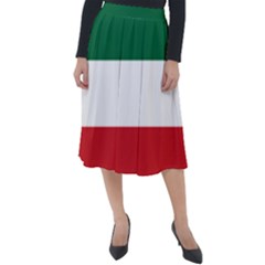 Flag Patriote Quebec Patriot Red Green White Modern French Canadian Separatism Black Background Classic Velour Midi Skirt  by Quebec