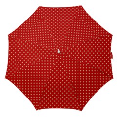 Pois Doré / Rouge Straight Umbrellas by kcreatif