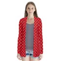 Pois Doré / Rouge Drape Collar Cardigan View1