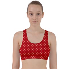 Pois Doré / Rouge Back Weave Sports Bra by kcreatif