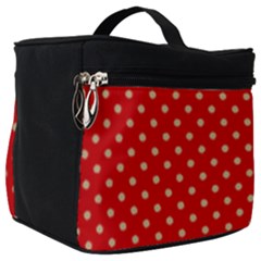 Pois Doré / Rouge Make Up Travel Bag (big) by kcreatif