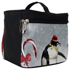 Funny Penguin In A Winter Landscape Make Up Travel Bag (big)