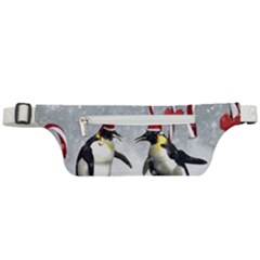 Funny Penguin In A Winter Landscape Active Waist Bag by FantasyWorld7