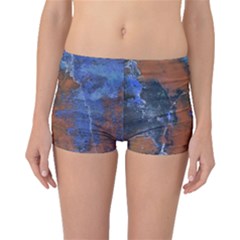 Grunge Colorful Abstract Texture Print Boyleg Bikini Bottoms by dflcprintsclothing