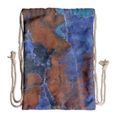 Grunge Colorful Abstract Texture Print Drawstring Bag (large)