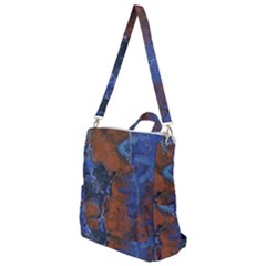 Grunge Colorful Abstract Texture Print Crossbody Backpack by dflcprintsclothing