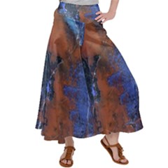 Grunge Colorful Abstract Texture Print Satin Palazzo Pants by dflcprintsclothing