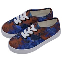 Grunge Colorful Abstract Texture Print Kids  Classic Low Top Sneakers by dflcprintsclothing