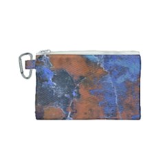 Grunge Colorful Abstract Texture Print Canvas Cosmetic Bag (small) by dflcprintsclothing