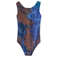 Grunge Colorful Abstract Texture Print Kids  Cut-out Back One Piece Swimsuit by dflcprintsclothing