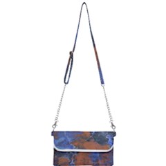 Grunge Colorful Abstract Texture Print Mini Crossbody Handbag by dflcprintsclothing