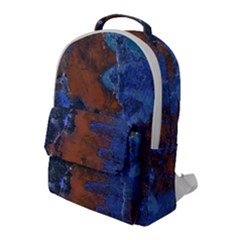 Grunge Colorful Abstract Texture Print Flap Pocket Backpack (large) by dflcprintsclothing