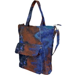 Grunge Colorful Abstract Texture Print Shoulder Tote Bag by dflcprintsclothing