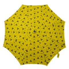 Gadsden Flag Don t Tread On Me Yellow And Black Pattern With American Stars Hook Handle Umbrellas (small) by snek