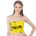 Gadsden Flag Don t tread on me Yellow and Black Pattern with american stars Tube Top View1