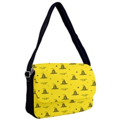 Gadsden Flag Don t Tread On Me Yellow And Black Pattern With American Stars Courier Bag