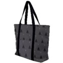 Gadsden Flag Don t tread on me black and gray snake and metal gothic crosses Zip Up Canvas Bag View1