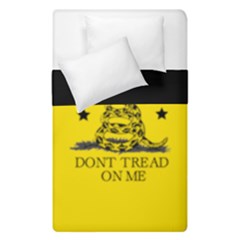 Gadsden Flag Don t Tread On Me Yellow And Black Pattern With American Stars Duvet Cover Double Side (single Size)