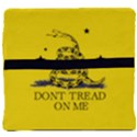 Gadsden Flag Don t tread on me Yellow and Black Pattern with american stars Back Support Cushion View4