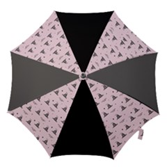 Gadsden Flag Standard Color Pink Gadsden Flag Pattern3 Stars K Gadsden Flag Pattern3 Black Background Hook Handle Umbrellas (small) by snek