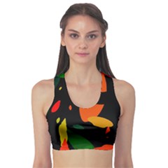 Pattern Formes Tropical Sports Bra by kcreatif